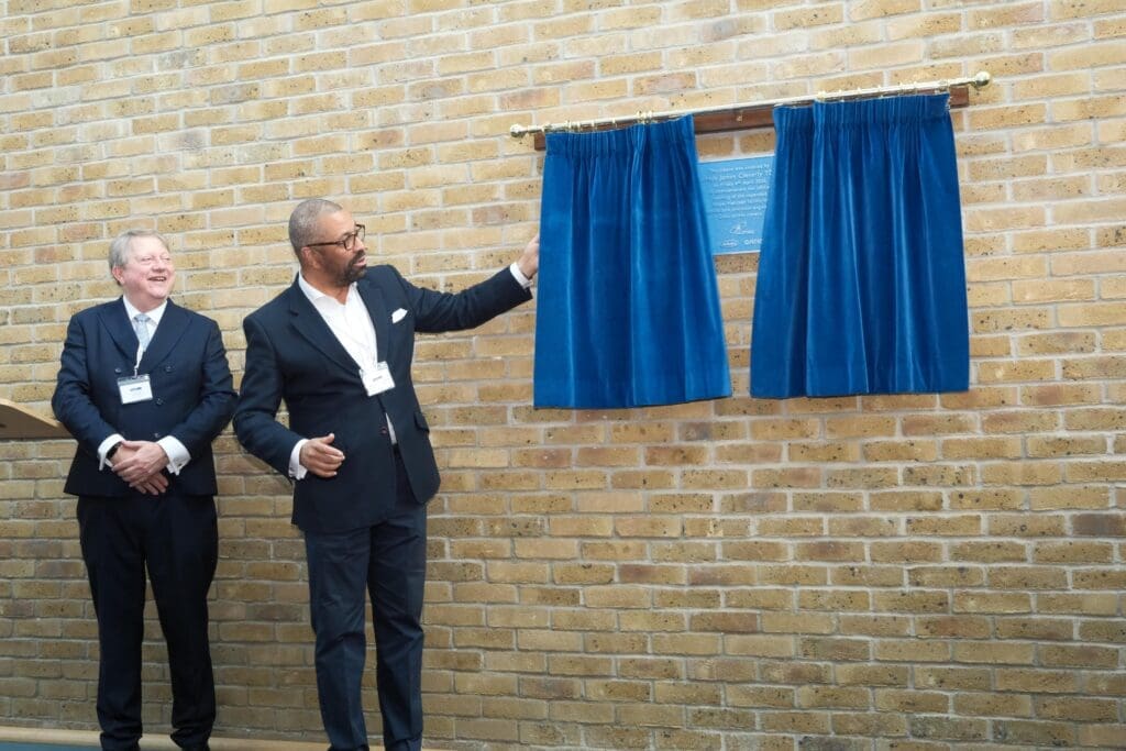 James Cleverly opens the £3 million extension of Alumasc's Halstead site. 